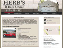 Tablet Screenshot of herbsdoorservice.com